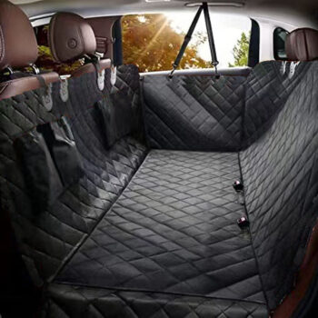 Tapis de voiture pour chien 137 x 47 cm – Protection banquette arrière en tissu Oxford – noir, 137×47