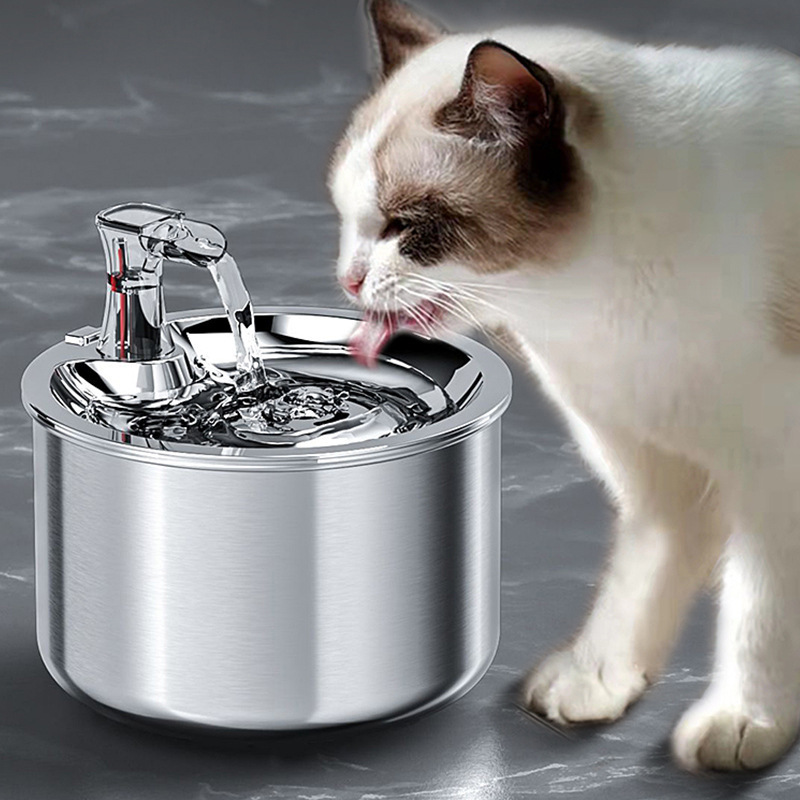 Fontaine à eau inox pour chat & petit chien – Version Smart ou Standard – Image 2