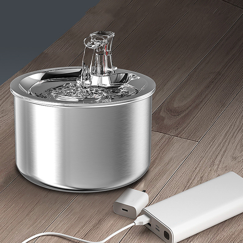 Fontaine à eau inox pour chat & petit chien – Version Smart ou Standard – Image 3